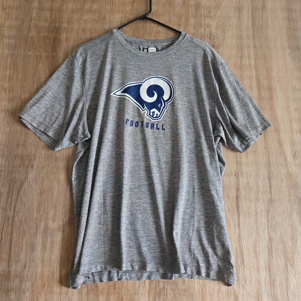 Los Angeles Rams Football T-Shirt Gray TX3 Cool Mens XL NFL Team Apparel